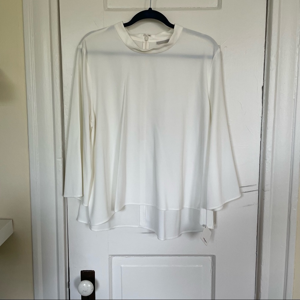 Flowy white top